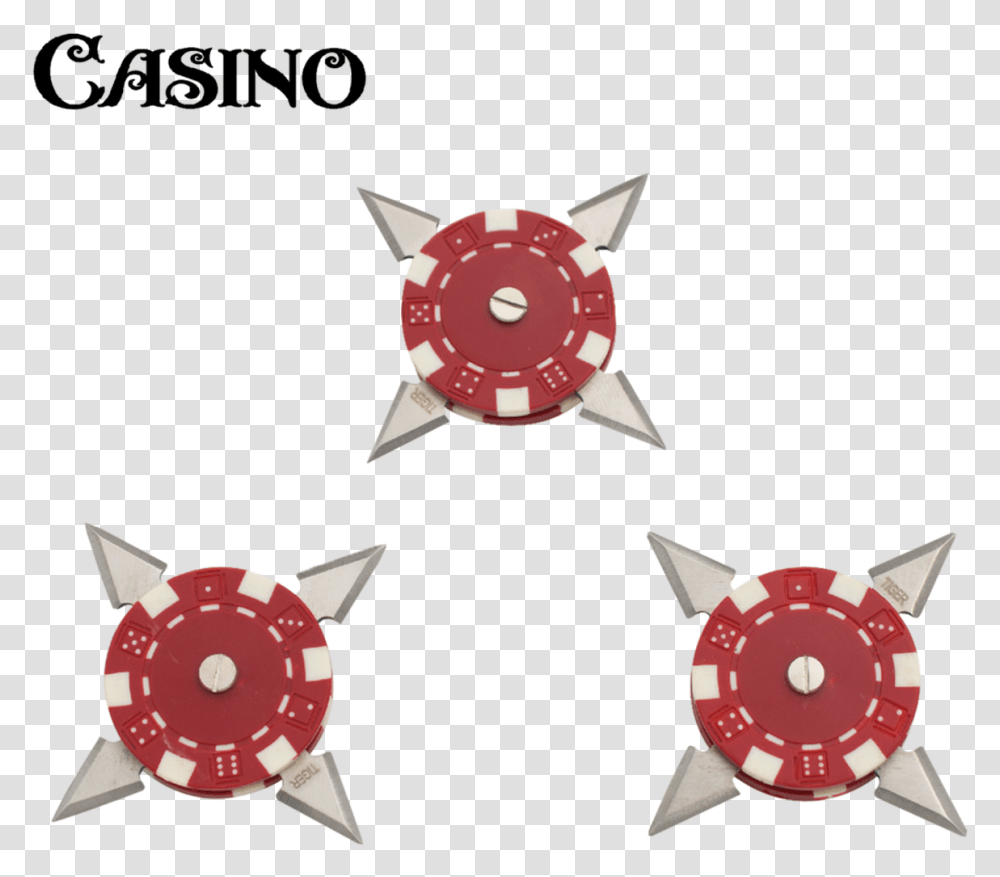 Inch Casino Poker Chip Throwing Star Red With Case Poker Chip, Wristwatch, Star Symbol, Logo Transparent Png