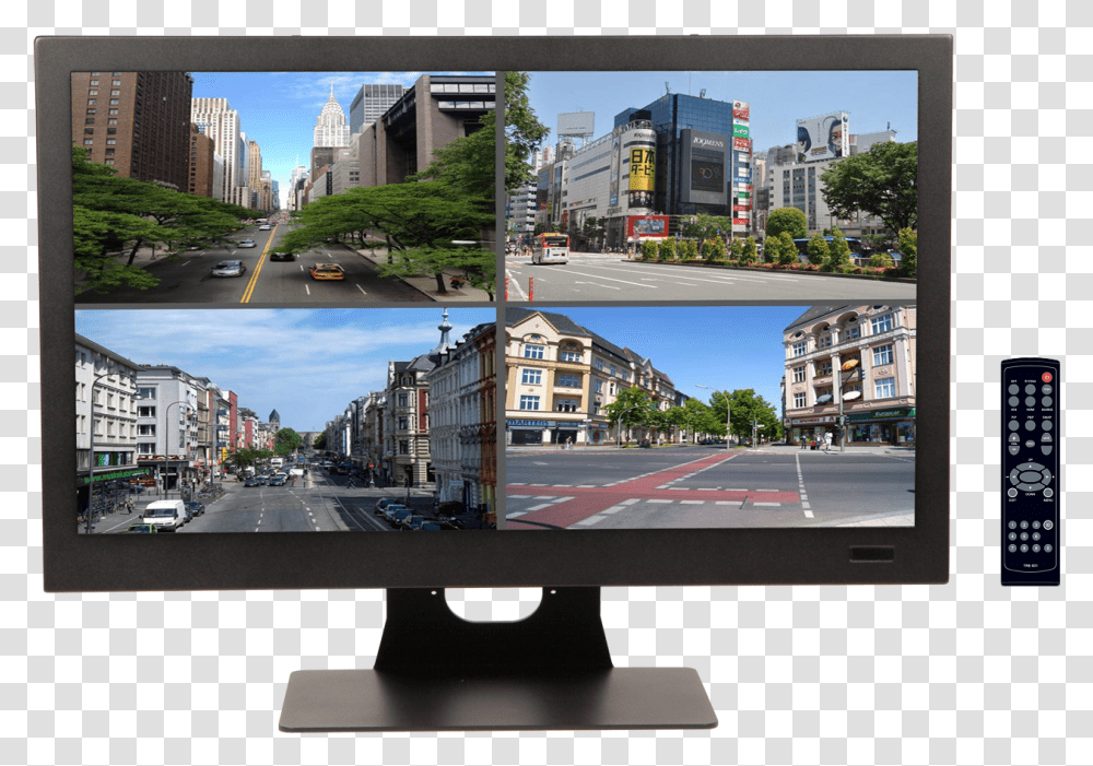 Inch Cctv Led Monitor Cctv Monitor 32 Inch, LCD Screen, Electronics, Metropolis, City Transparent Png