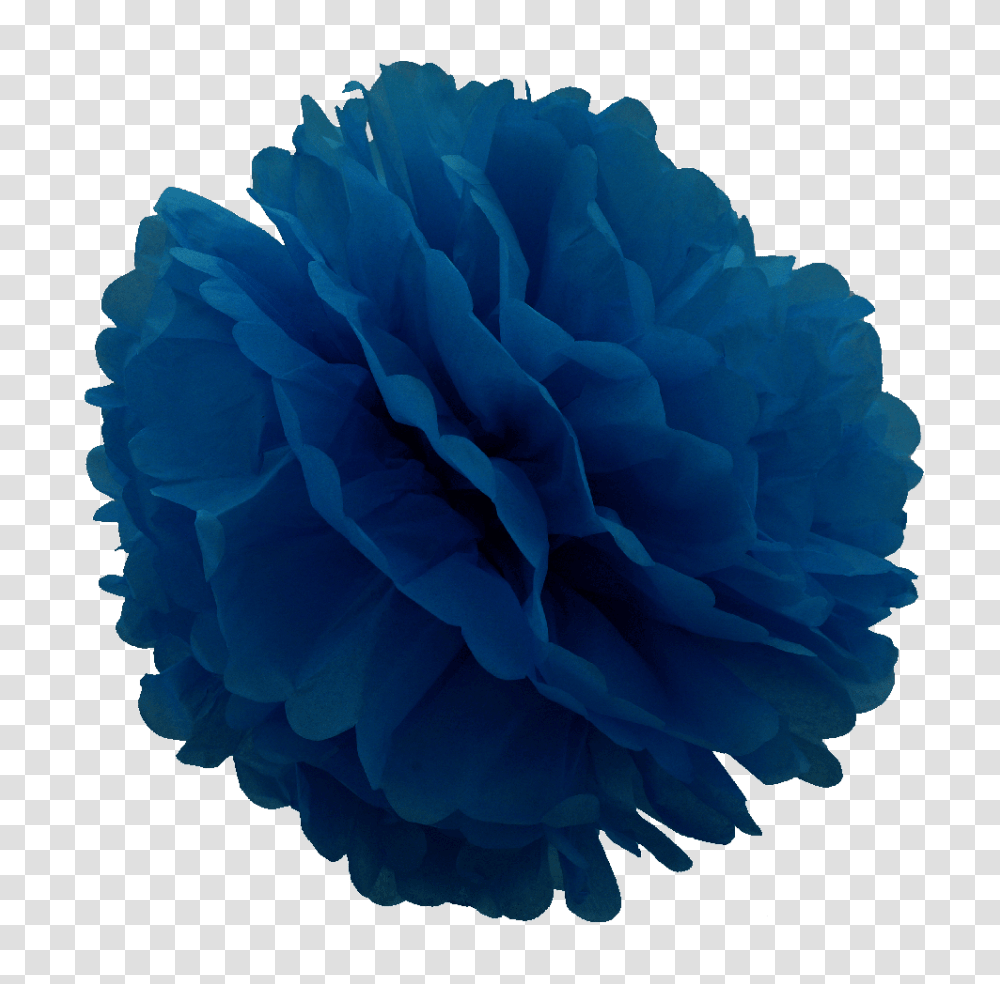 Inch Dark Blue Tissue Pom Pom, Paper, Rose, Flower, Plant Transparent Png