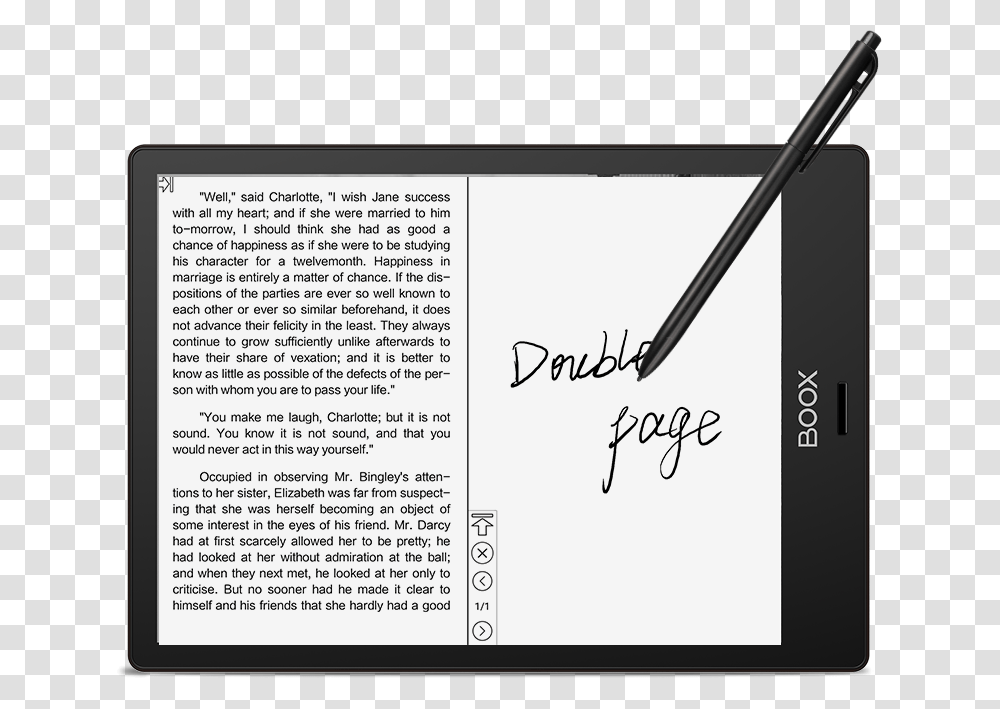 Inch Hd Mobius Carta Flexible Screen E Reader Boox Onyx Boox, Handwriting, Signature, Autograph Transparent Png