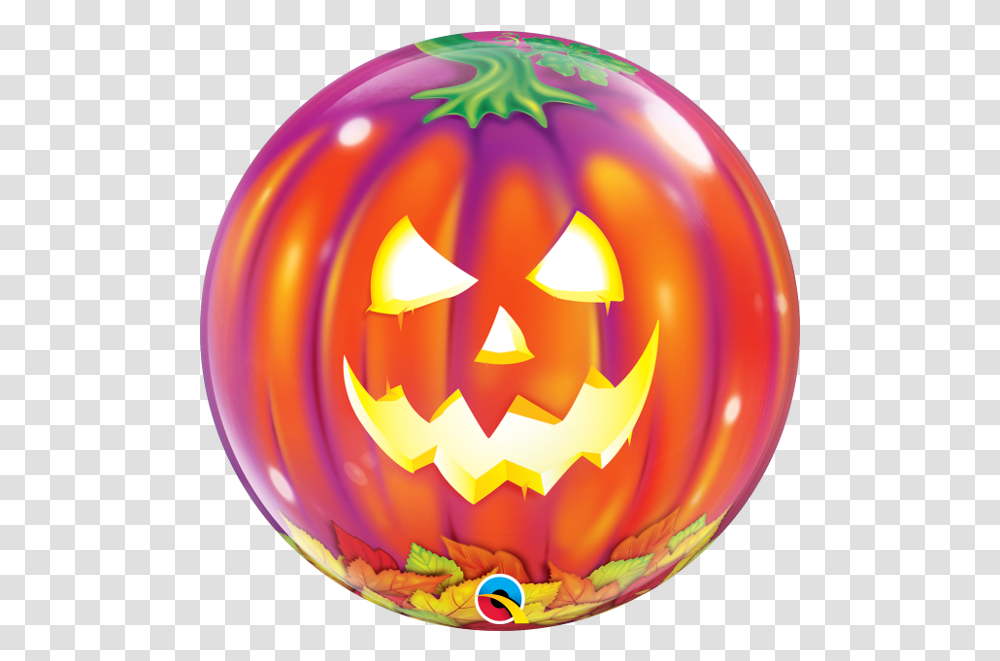 Inch Jack O Lantern Happy Halloween Balloon, Plant, Sphere, Food Transparent Png