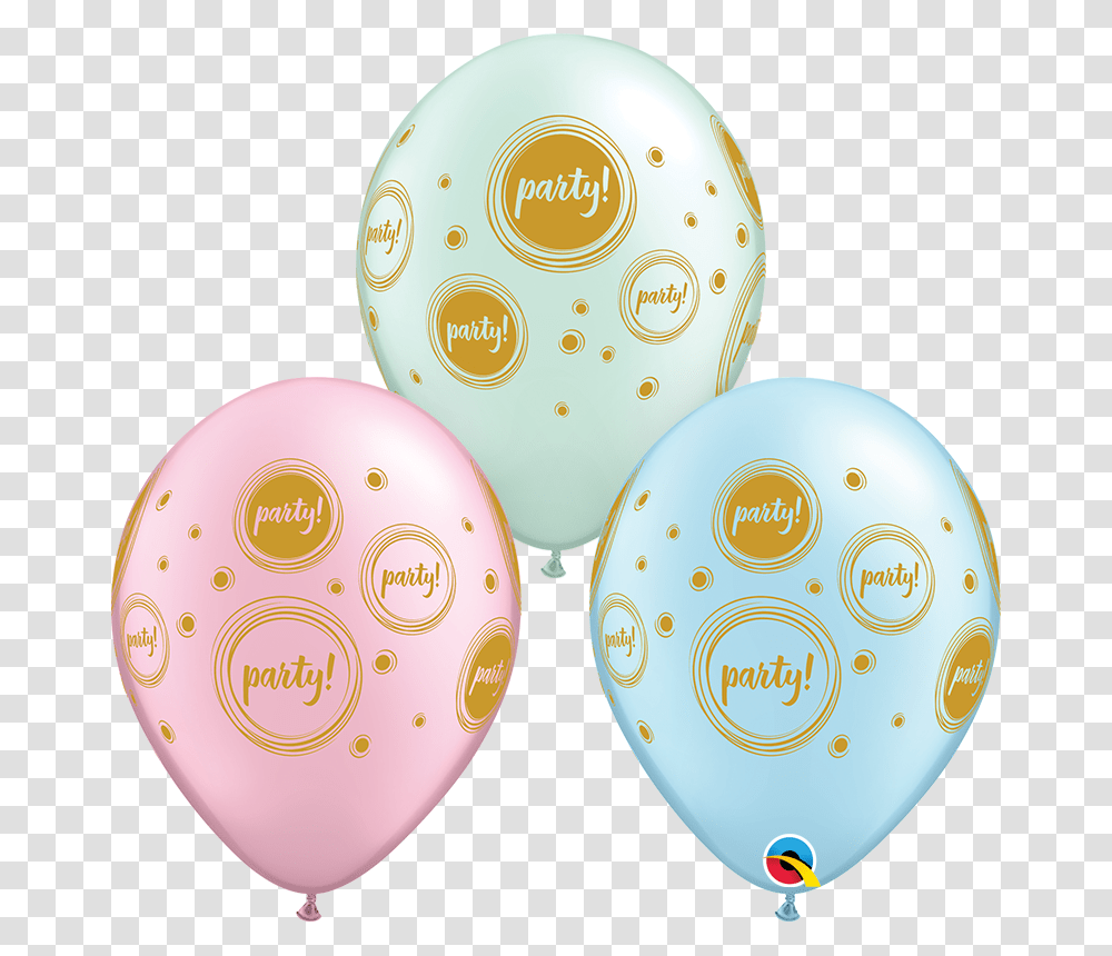 Inch Pastel And Gold Birthday Assortment Latex Balloons Balloon, Egg, Food, Easter Egg Transparent Png
