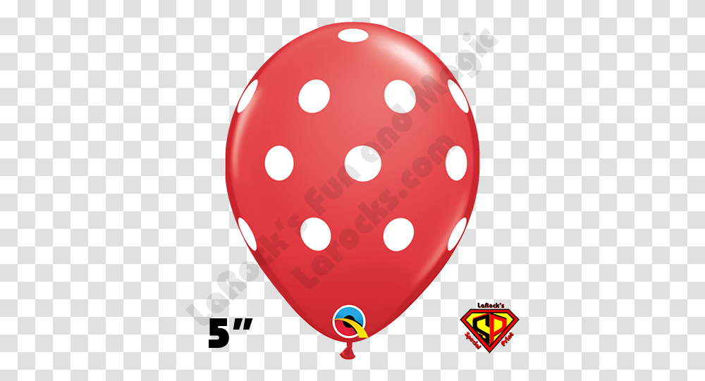 Inch Round Big Polka Dot Red White Dots Qualatex 100ct Pink Polka Dot Balloons Transparent Png