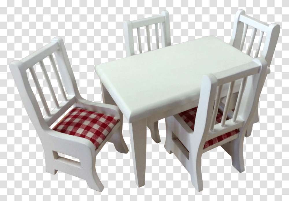 Inch Scale Dollhouse Dining Room Set, Chair, Furniture, Table, Dining Table Transparent Png