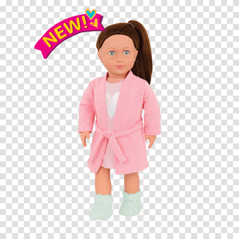 Inch Sleepover Doll Brown Hair Green Eyesour Generation, Apparel, Toy, Person Transparent Png