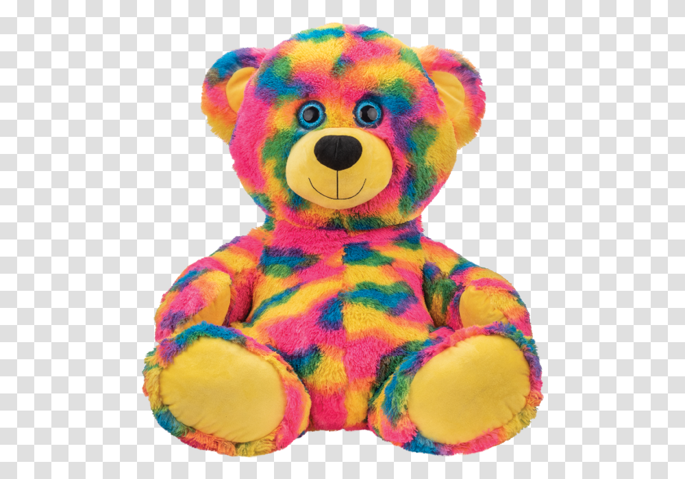 Inch Tie Dye Bear, Toy, Teddy Bear Transparent Png