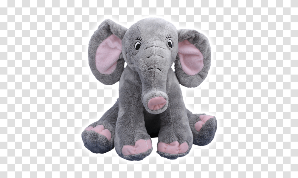 Inch Trunks The Elephant Heartbeat Animal With Sound Teddy Bear Elephant, Plush, Toy, Mammal, Wildlife Transparent Png
