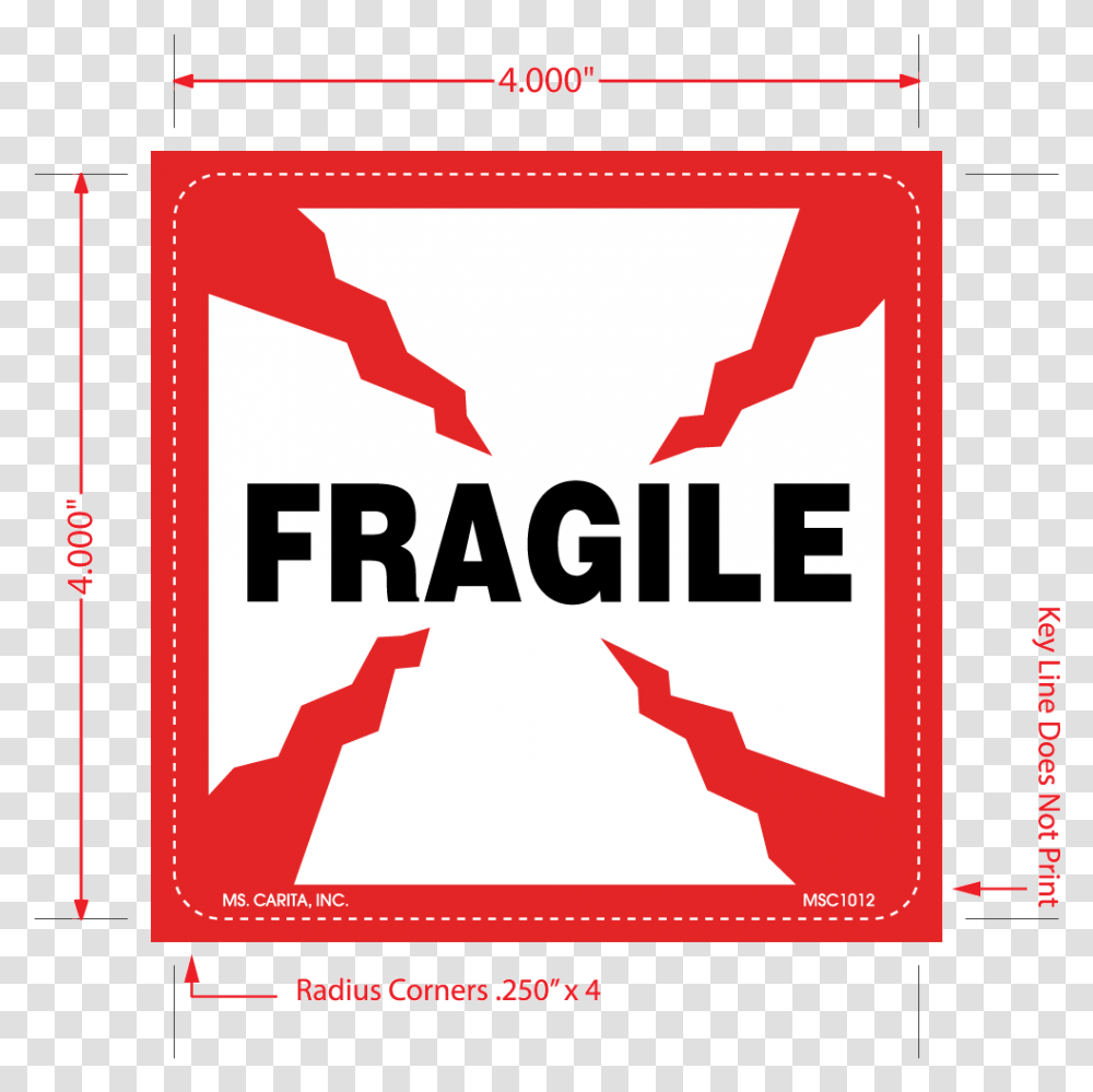 Inch X 4 Inch Fragile Shipping Labels, Advertisement, Poster, Paper Transparent Png