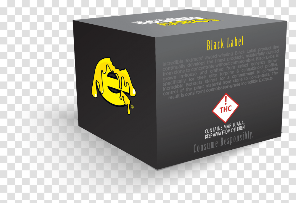 Incredible Extracts Black Label Incredible Extracts Live Resin, Business Card, Paper, Box Transparent Png