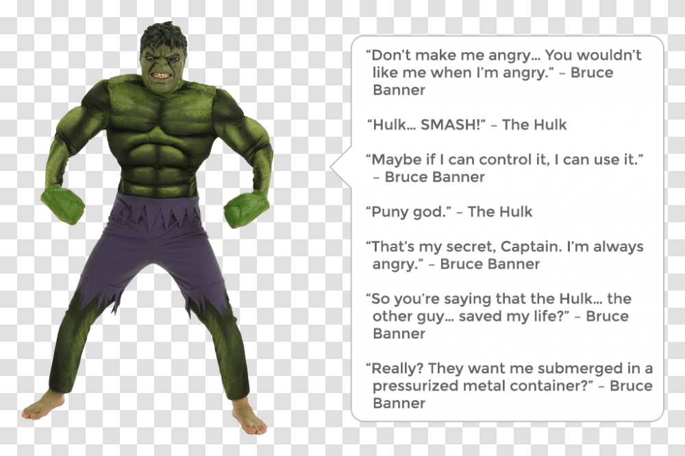 Incredible Hulk Costumes For Kids & Adults She Avengers Halloween Costume Ideas, Person, Human, Ninja, Cape Transparent Png