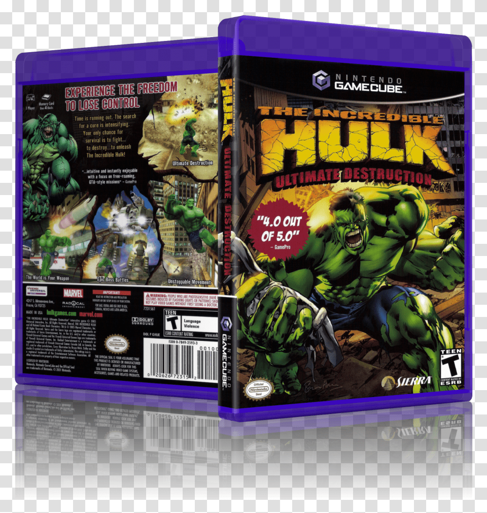 Incredible Hulk Ultimate Destruction Gamecube Transparent Png