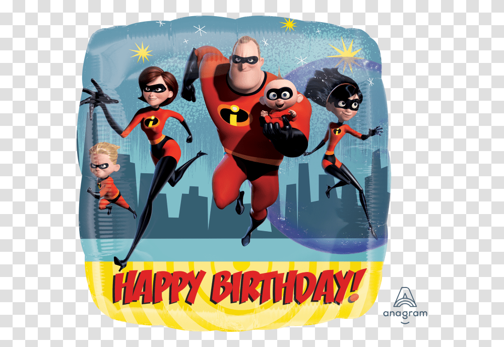 Incredibles 2 Birthday, Advertisement, Poster, Sunglasses, Person Transparent Png