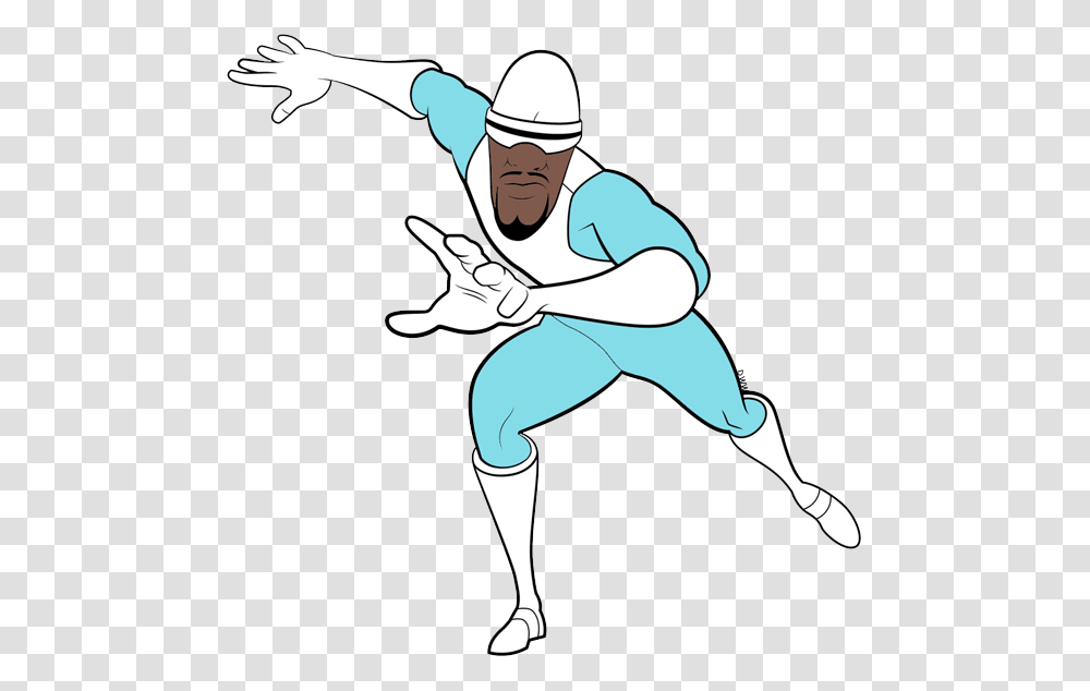 Incredibles 2 Frozone, Sport, Fencing, Cricket, Kicking Transparent Png