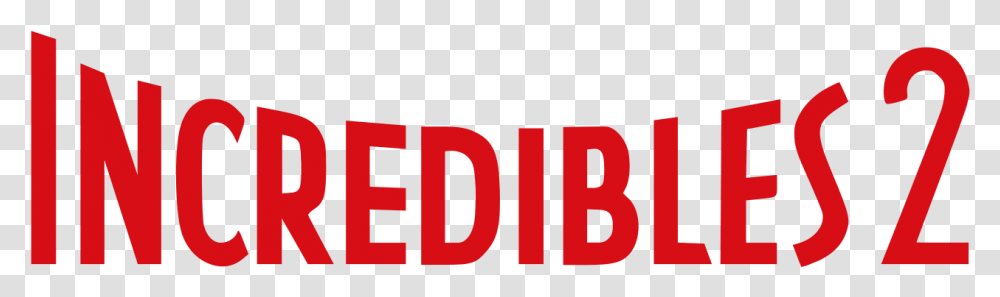 Incredibles 2 Logo, Number, Alphabet Transparent Png