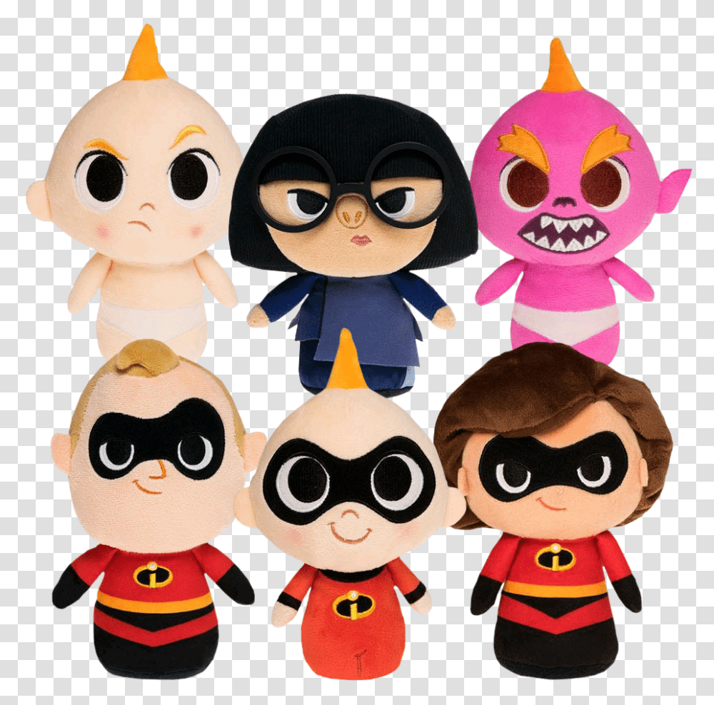 Incredibles Incredibly Supercute Plush Bundle, Toy, Doll, Person, Human Transparent Png