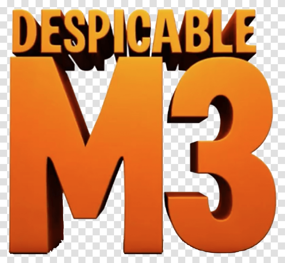 Incredibles Logo Despicable Me 3 Logo, Number, Alphabet Transparent Png