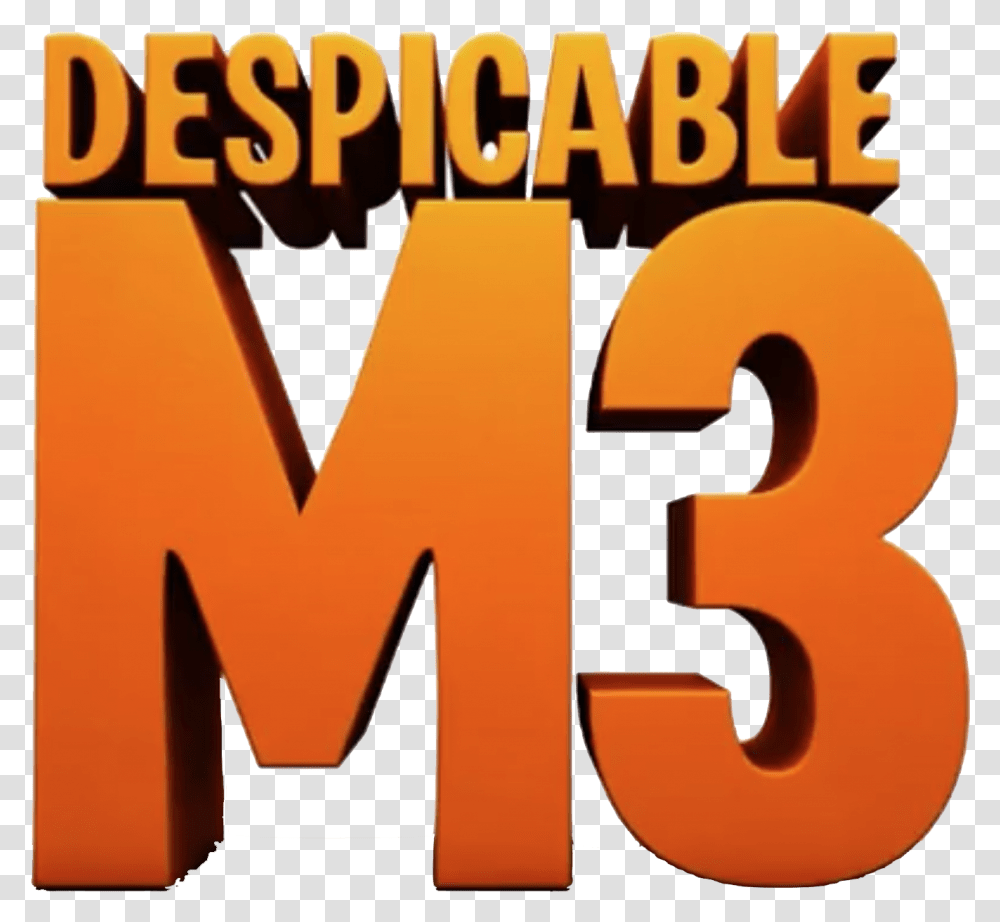 Incredibles Logo Despicable Me 3 Logo, Number, Symbol, Text, Alphabet Transparent Png
