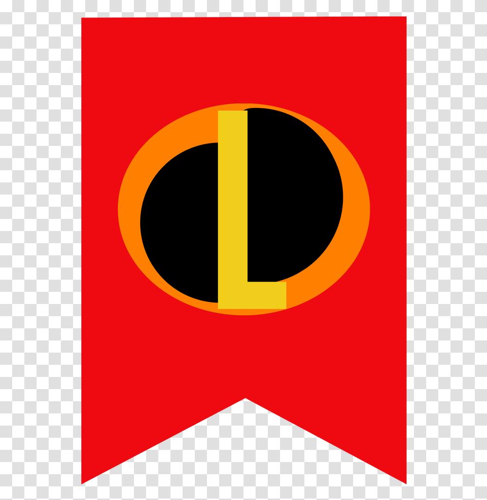 Incredibles Theme Party Banner Free Printable Incredibles Logo D, Trademark, Alphabet Transparent Png