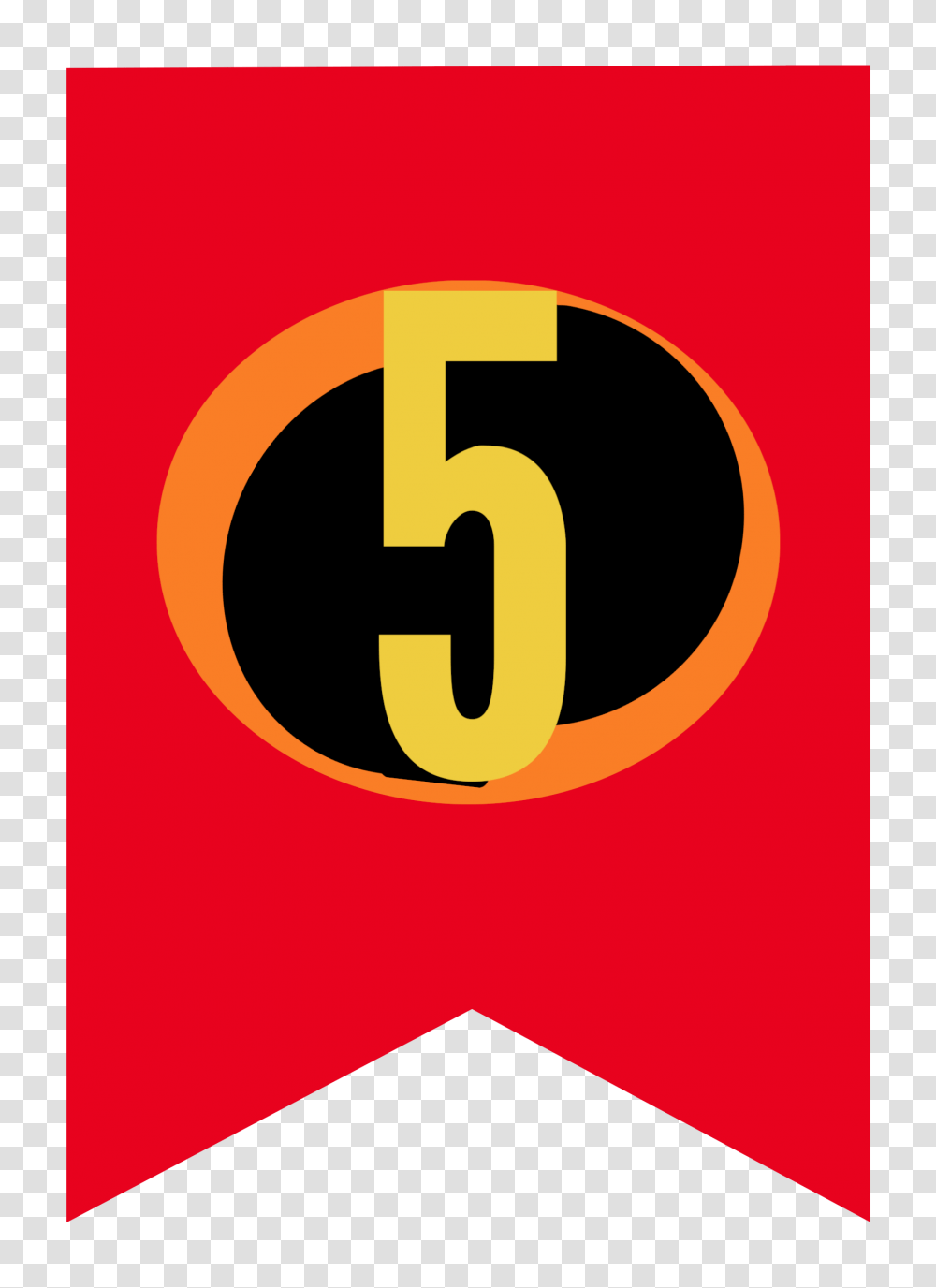 Incredibles Theme Party Banner Free Printable, Number, Poster Transparent Png