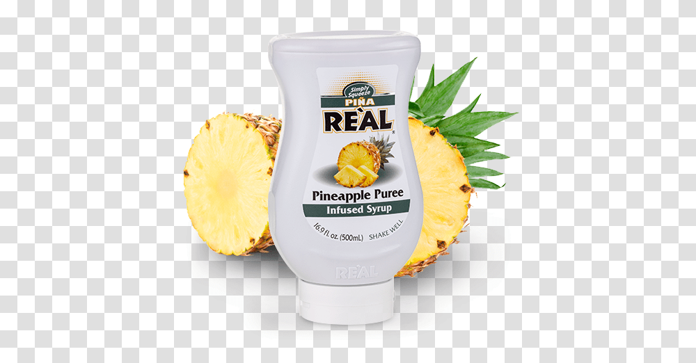 Ind Pineapplepng Real Ingredients Real Blueberry Puree, Bottle, Plant, Cosmetics, Sunscreen Transparent Png