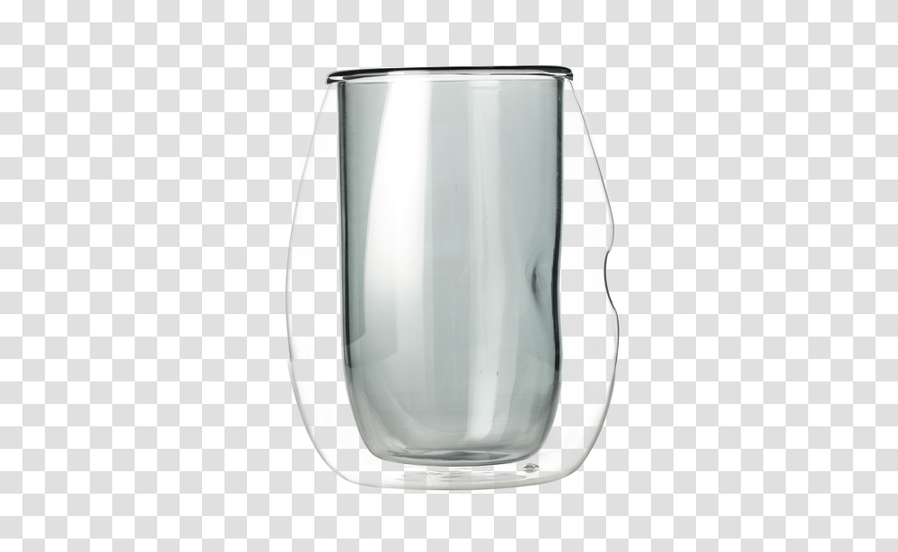 Indent Double Wall Glass Smokey Grey, Jar, Vase, Pottery, Mixer Transparent Png