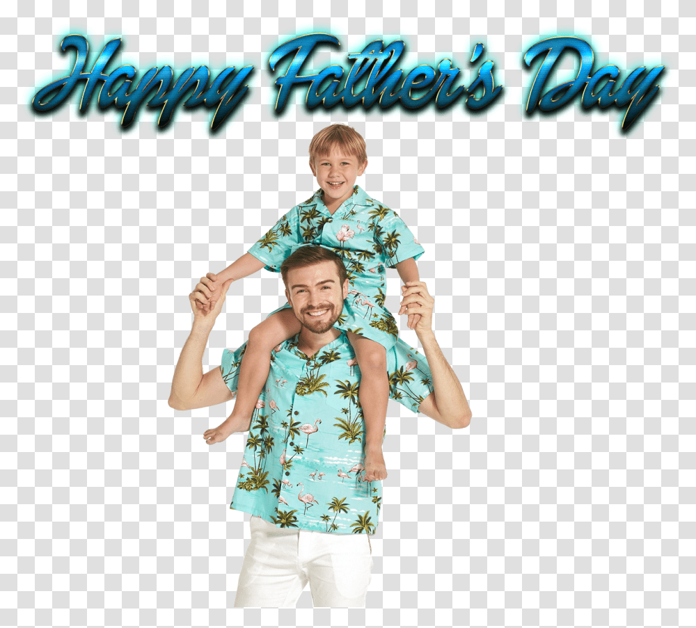 Independence Day 2018 Father Son Hawaiian Shirts, Dance Pose, Leisure Activities, Person, Performer Transparent Png