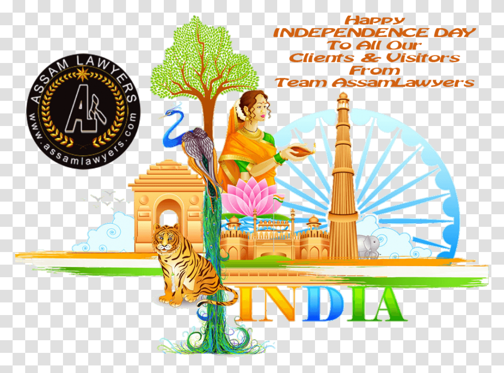 Independence Day India, Tiger, Wildlife, Mammal, Animal Transparent Png