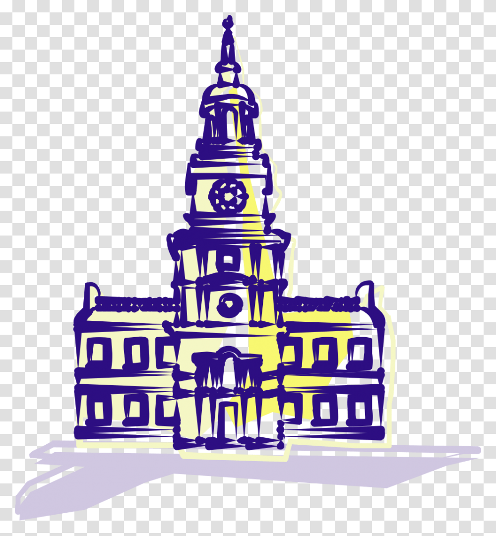 Independence Hall Clip Art, Urban, City, Building, Architecture Transparent Png