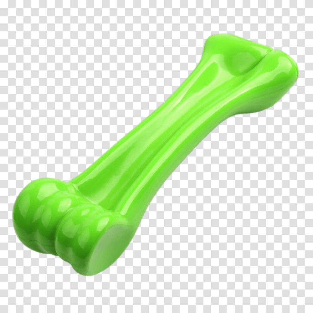 Indestructible Chewable Dog Bone, Green, Smoke Pipe, Rattle, Banana Transparent Png