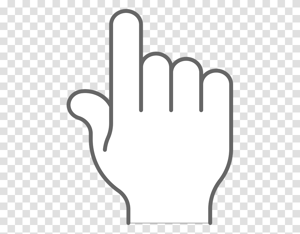 Index Finger Pointing Pointer Hand Finger Human, Cutlery, Fork, Stencil Transparent Png