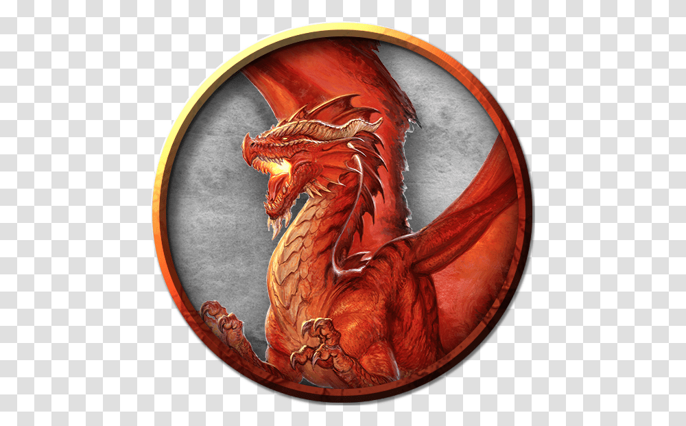 Index Of Imgmm Roll20 Ancient Red Dragon Token, Painting, Art Transparent Png