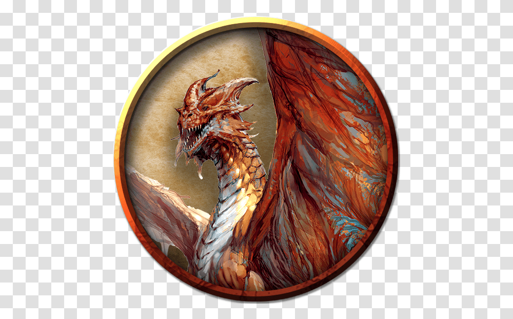 Index Of Red Dragon Token, Painting, Art, Chicken, Poultry Transparent Png