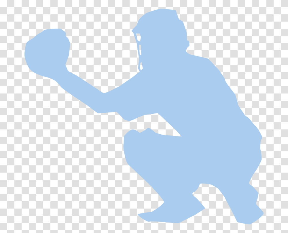 Index Of Vectorsbaseball Clipart Silhouette Baseball Catching Clipart, Person, Human, Kneeling, Kicking Transparent Png