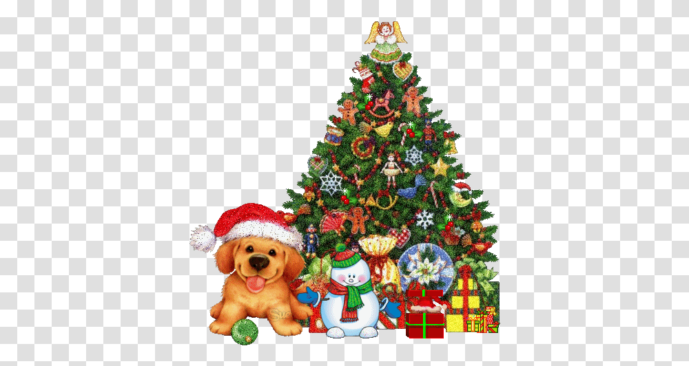 Index Of Wp Contentuploads201412 Christmas Dog Gif, Christmas Tree, Ornament, Plant, Bush Transparent Png