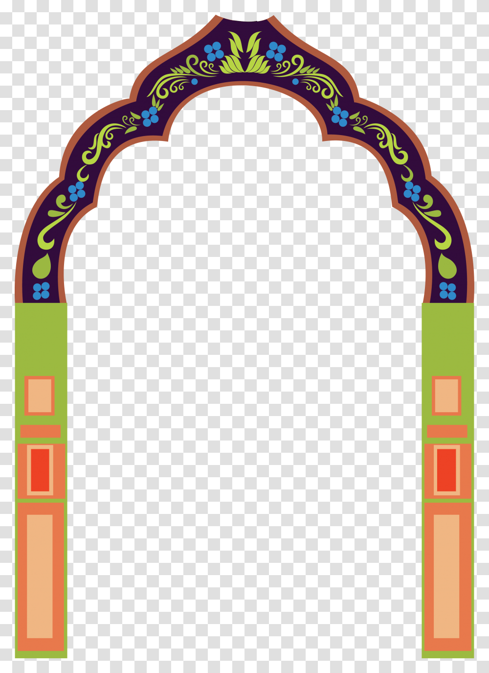 India Border Indian Frames Arches Vector, Architecture, Building, Arched, Axe Transparent Png