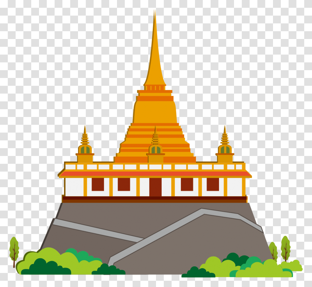 India Clipart Temple Thailand Clipart, Architecture, Building, Monastery, Housing Transparent Png