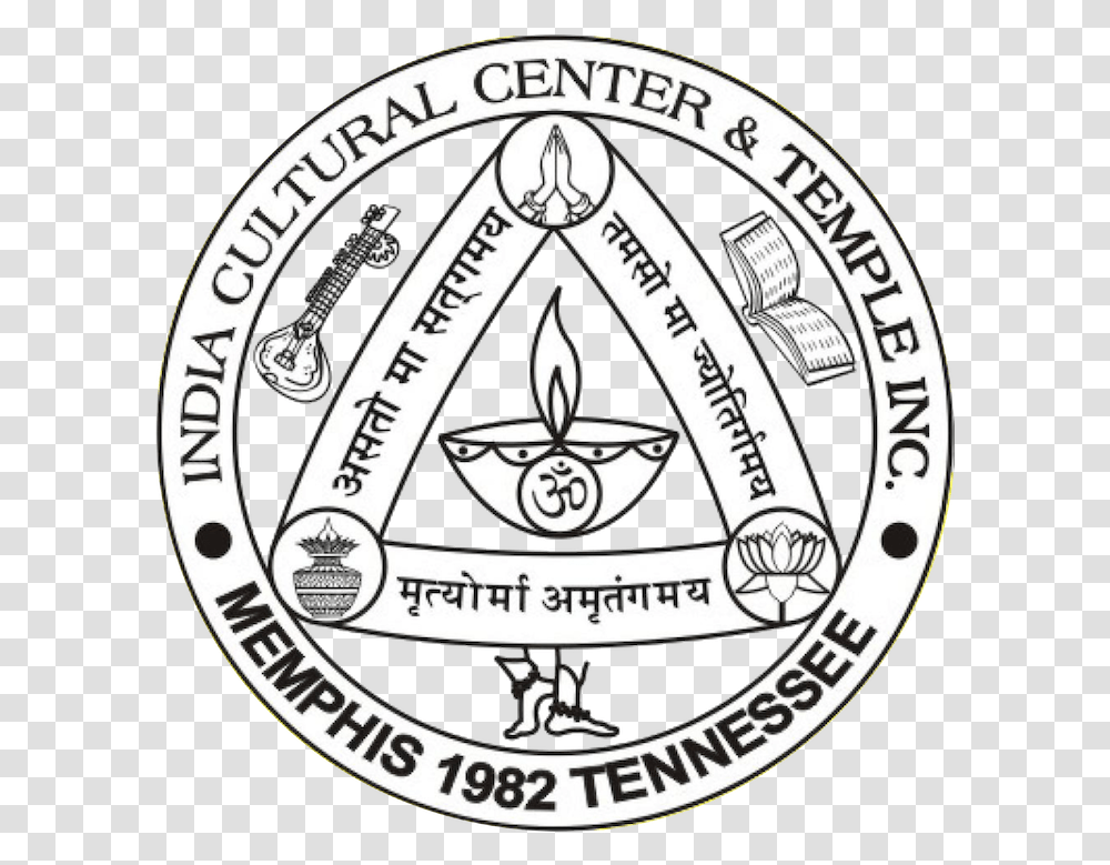 India Cultural Center And Temple, Logo, Trademark, Badge Transparent Png