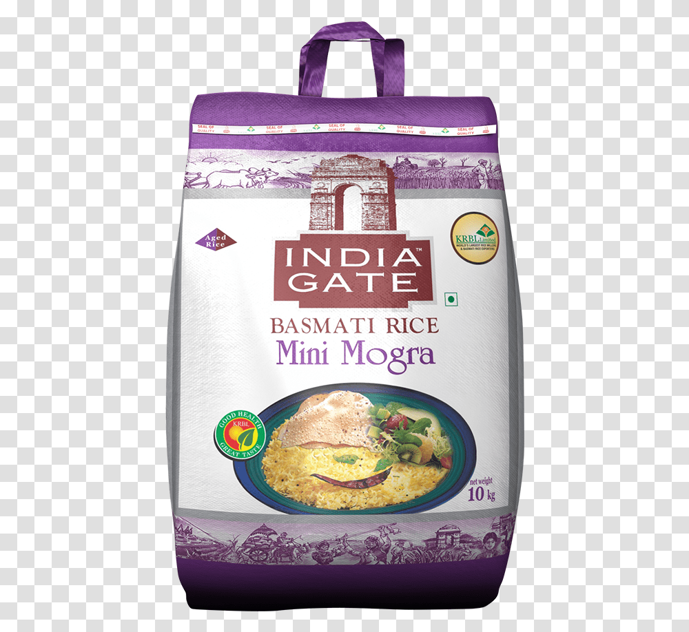 India Gate Mini Mogra Rice, Food, Plant, Bread, Dish Transparent Png