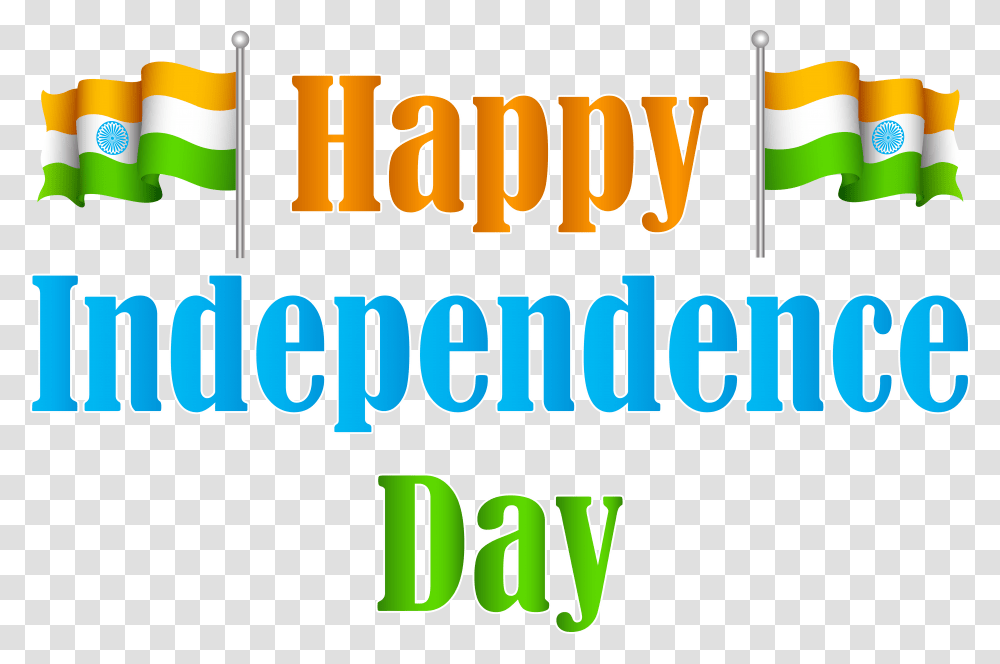 India Happy Independence Day Clip Art Happy Independence Day, Label, Flyer, Word Transparent Png