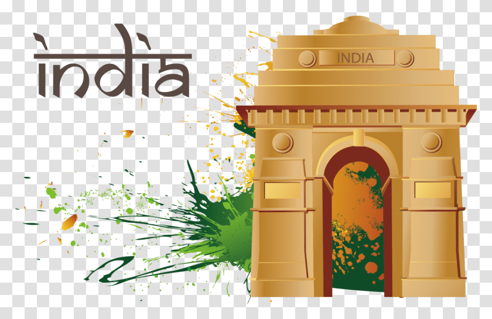 India Image India Gate Vector Transparent Png