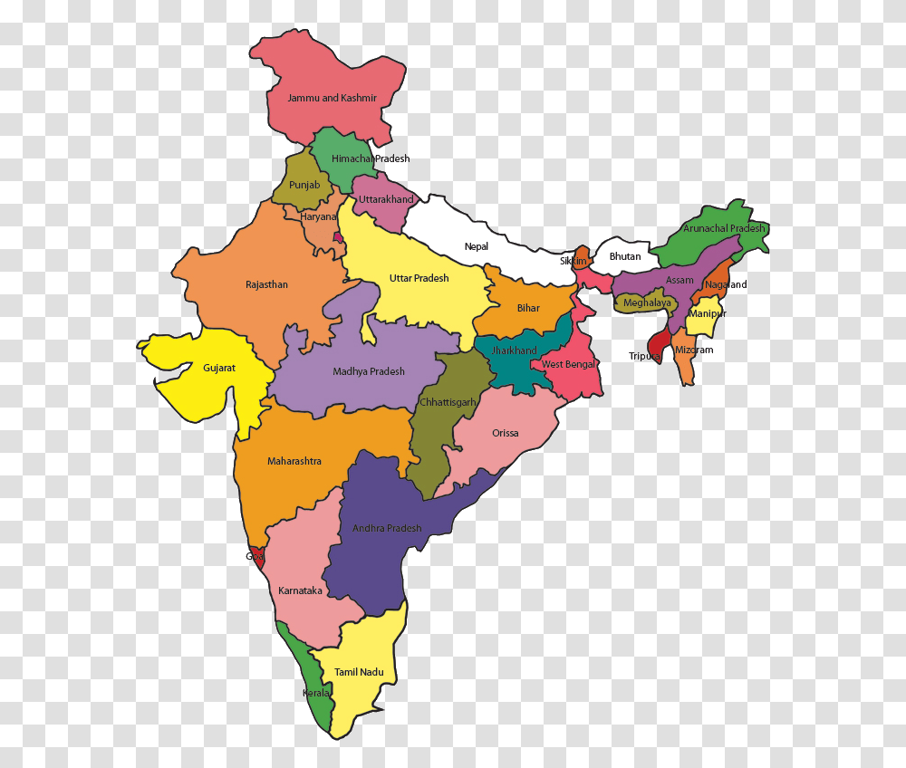 India Indian Map India Map Hd Download, Diagram, Plot, Atlas Transparent Png