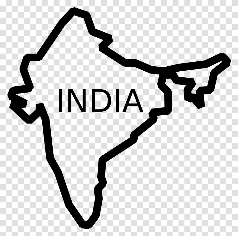India Map Image India Clipart Black And White, Gray, World Of Warcraft Transparent Png