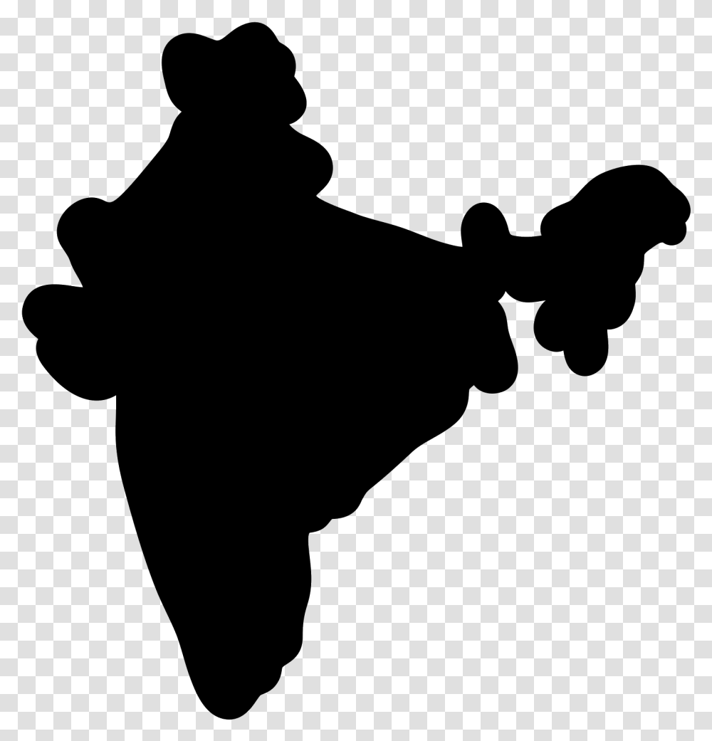 India Map Image Map Of Just India, Gray, World Of Warcraft Transparent Png