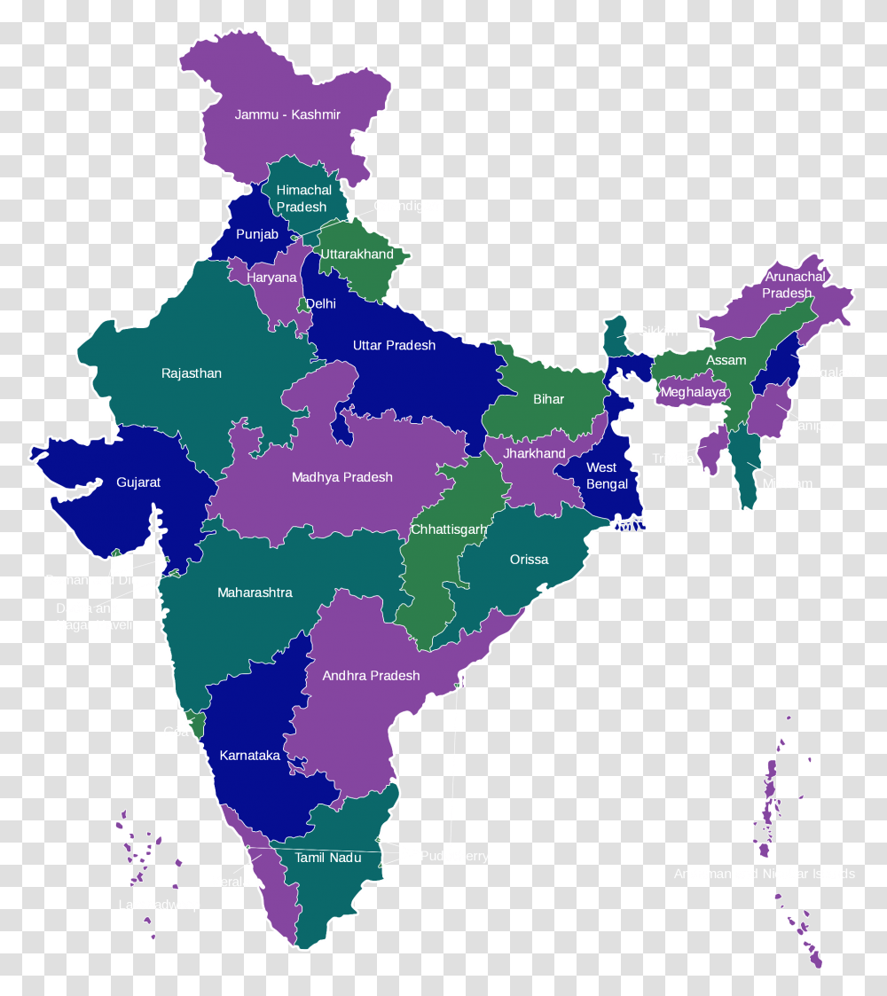 India Map Printable, Plot, Diagram, Atlas, Poster Transparent Png