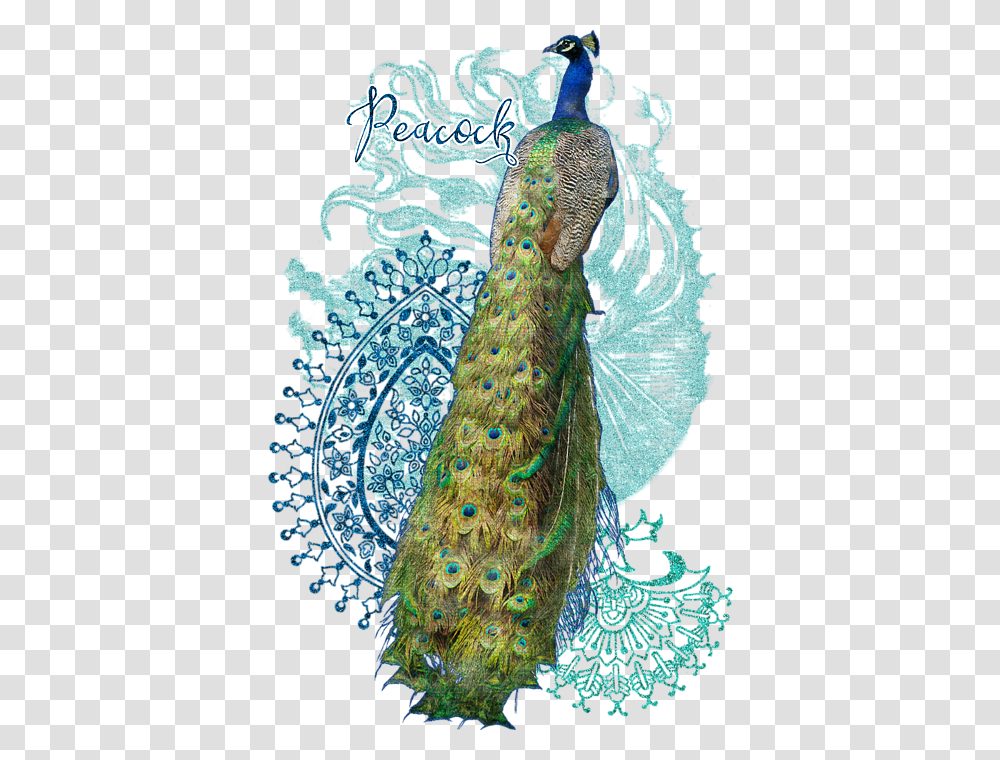 India Peacock Paisley Design, Animal, Bird Transparent Png