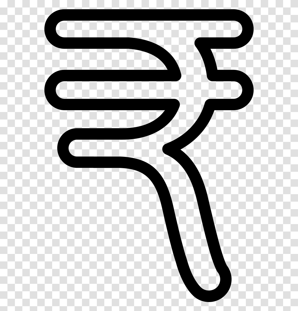 India Rupee Currency Symbol Rupee Symbol White, Weapon, Weaponry, Trident, Emblem Transparent Png