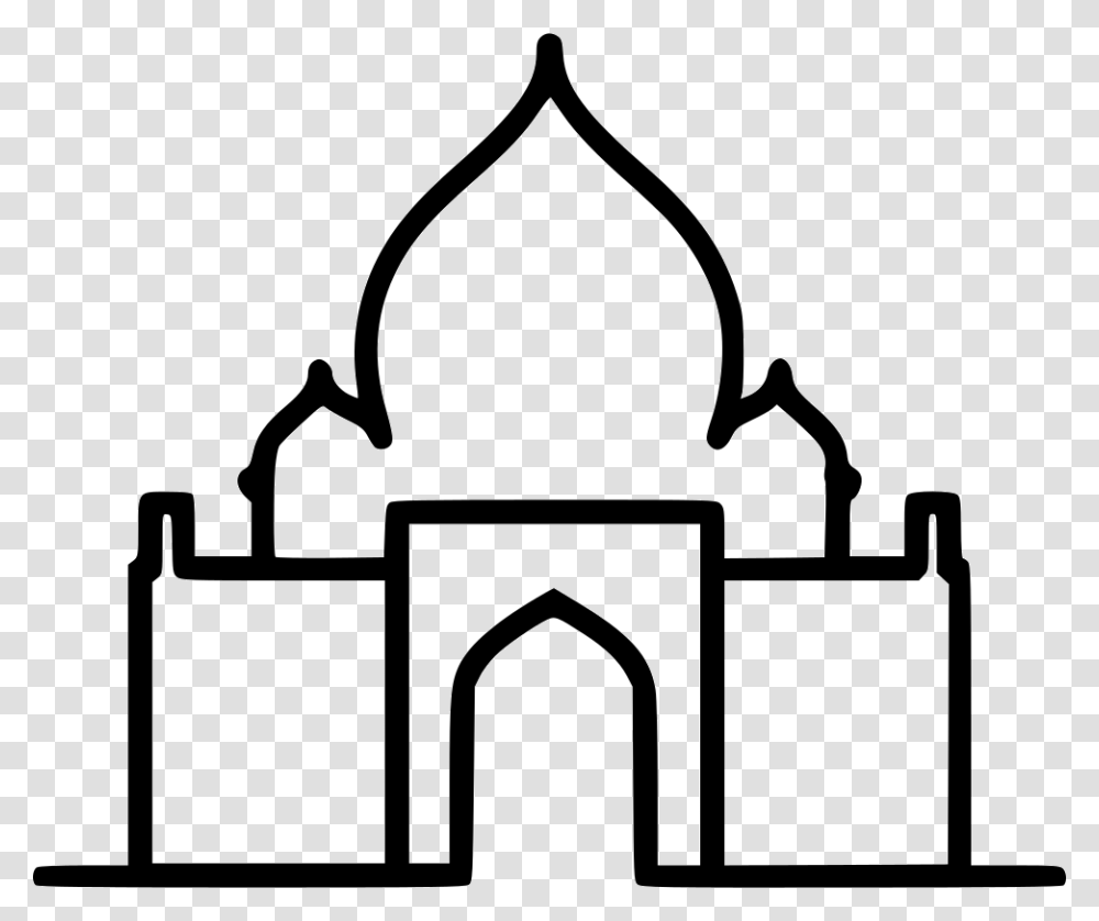 India Tajmahal Icon Free Download, Silhouette, Architecture, Building, Stencil Transparent Png
