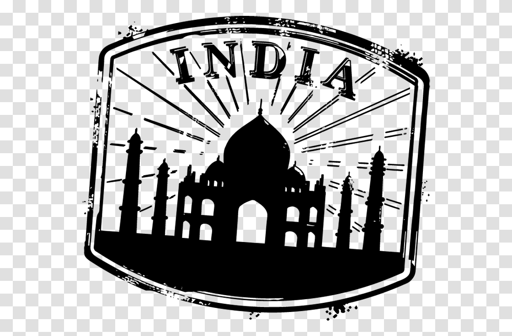 India Travel Stamp India Stamp, Gray, World Of Warcraft Transparent Png