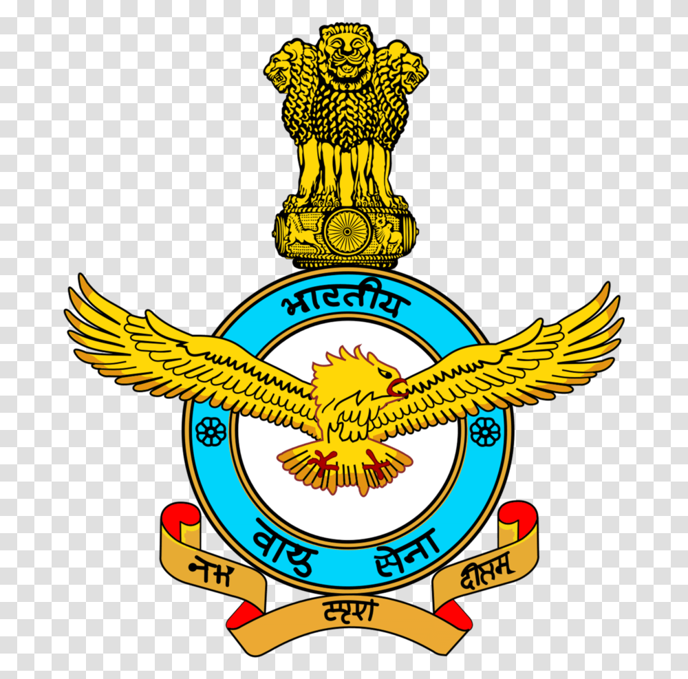 Indian Air Force Logo Image Free Download Searchpng Indian Air Force Logo Download, Trademark, Emblem, Bird Transparent Png