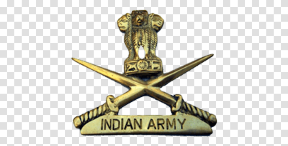 Indian Army Logo Hd Image With No India Army, Symbol, Trademark, Emblem, Gun Transparent Png